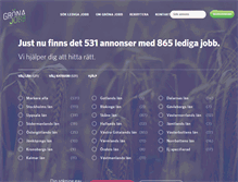 Tablet Screenshot of gronajobb.se